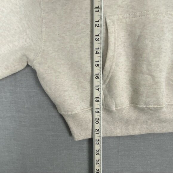 J.O & Co. Hooded Sweatshirt Cropped Sz Large Batwing Sleeves - Picture 9 of 9